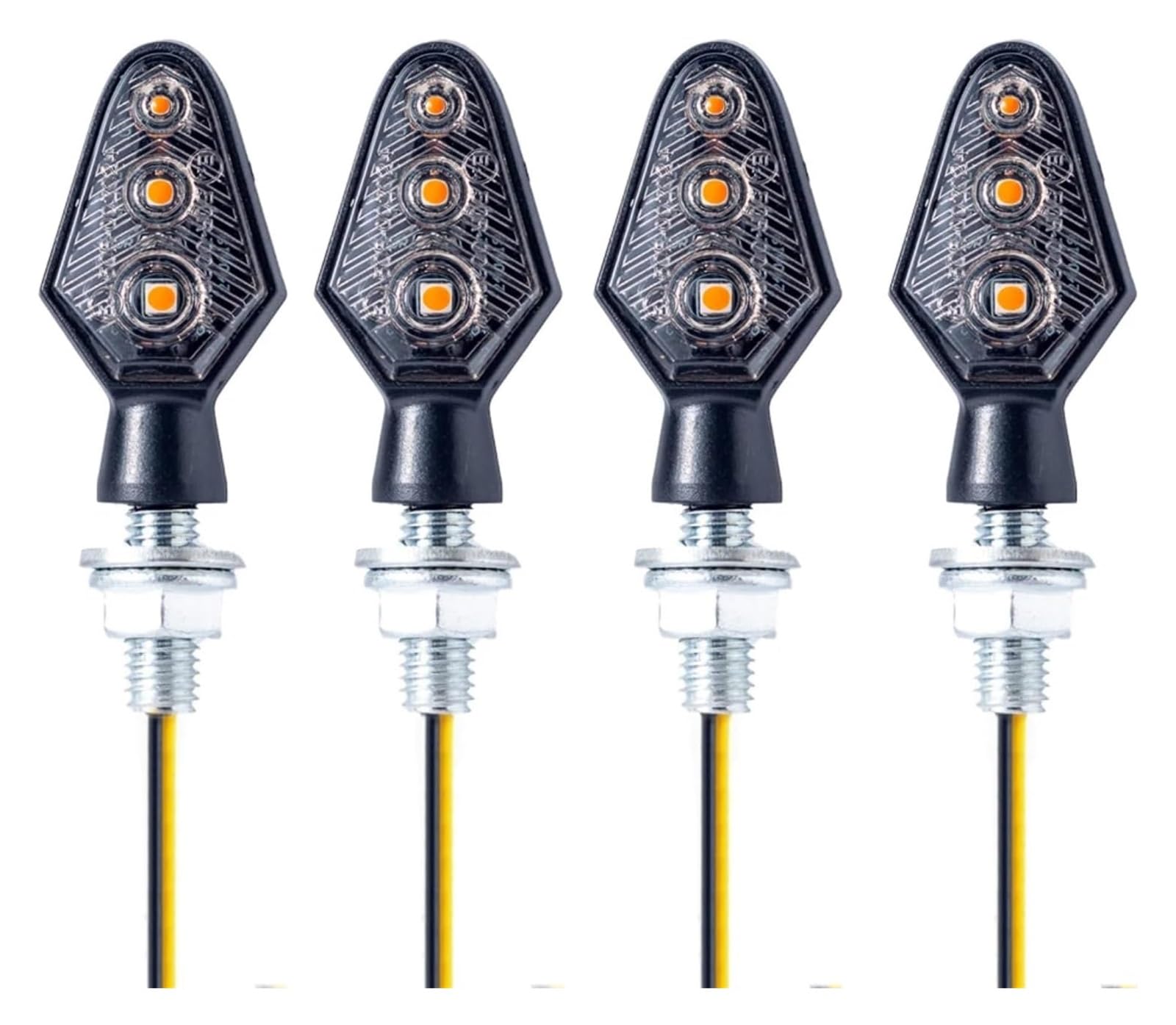 Indicatore di direzione Moto 12V Moto Indicatore di Direzione Fari Freccia Lampeggiante Ambra Impermeabile Spie Avvertimento(4pcs)