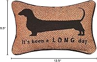 Vista 2 de Manual Woodworkers and Weaver almohada bordada con frase, 12.5 x 8.5 pulgadas