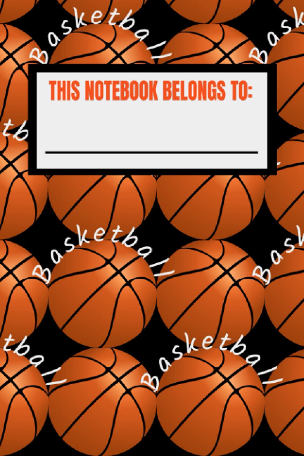 Notebook: Basketball Themed Notebook - 6"x9" - Glossy - College Ruled - 120 Pages