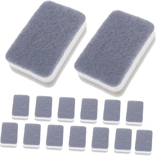 15pcs Reusable Kitchen Scouring Pads Strong Water Absorption and Oil Resistance Cleaning Sponges for Dishes Pots and Surfaces Multi-Purpose Dish Washing Tool