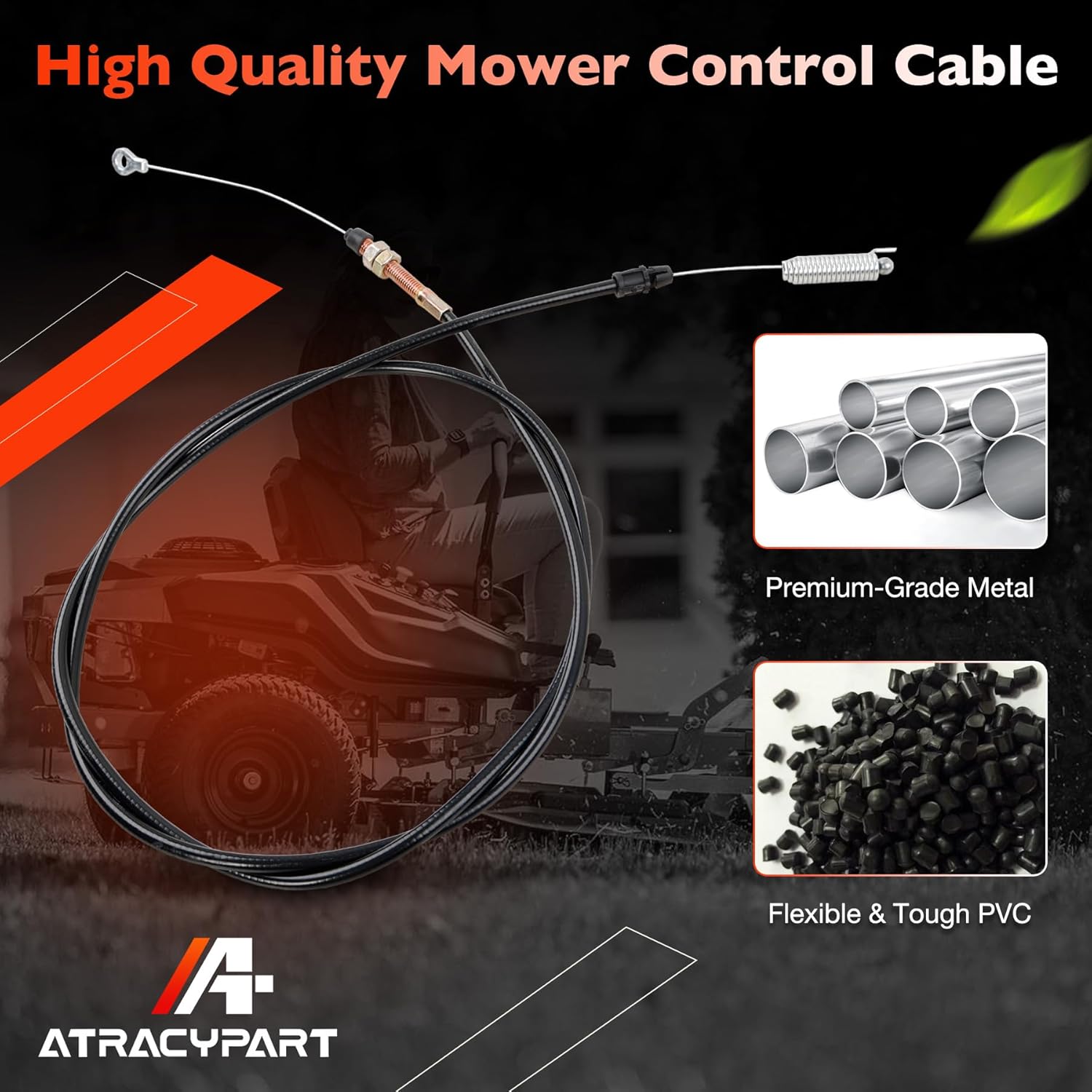 ATRACYPART 06944500 Mowers Throttle Control Cable Compatible with Ariens & Gravely String Trimmers and Walk-Behind Trimmers