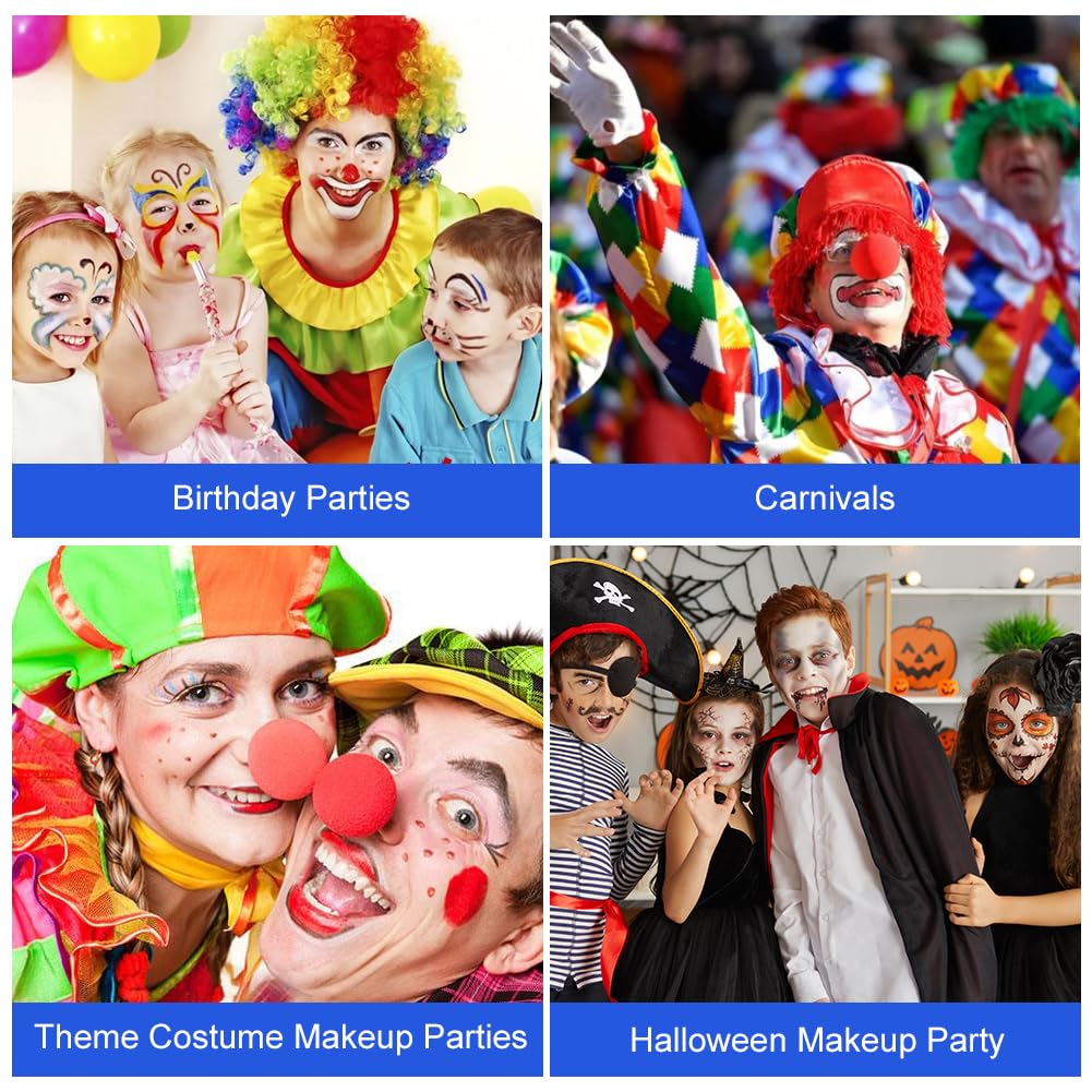 AOOWU Makijaż na Halloween, 6 kolorów, farba do ciała, Halloween, makijaż dla dzieci, zestaw do makijażu twarzy czaszki, karnawał, zestaw do makijażu SFX, zombie, wampira, cosplay, 10 g