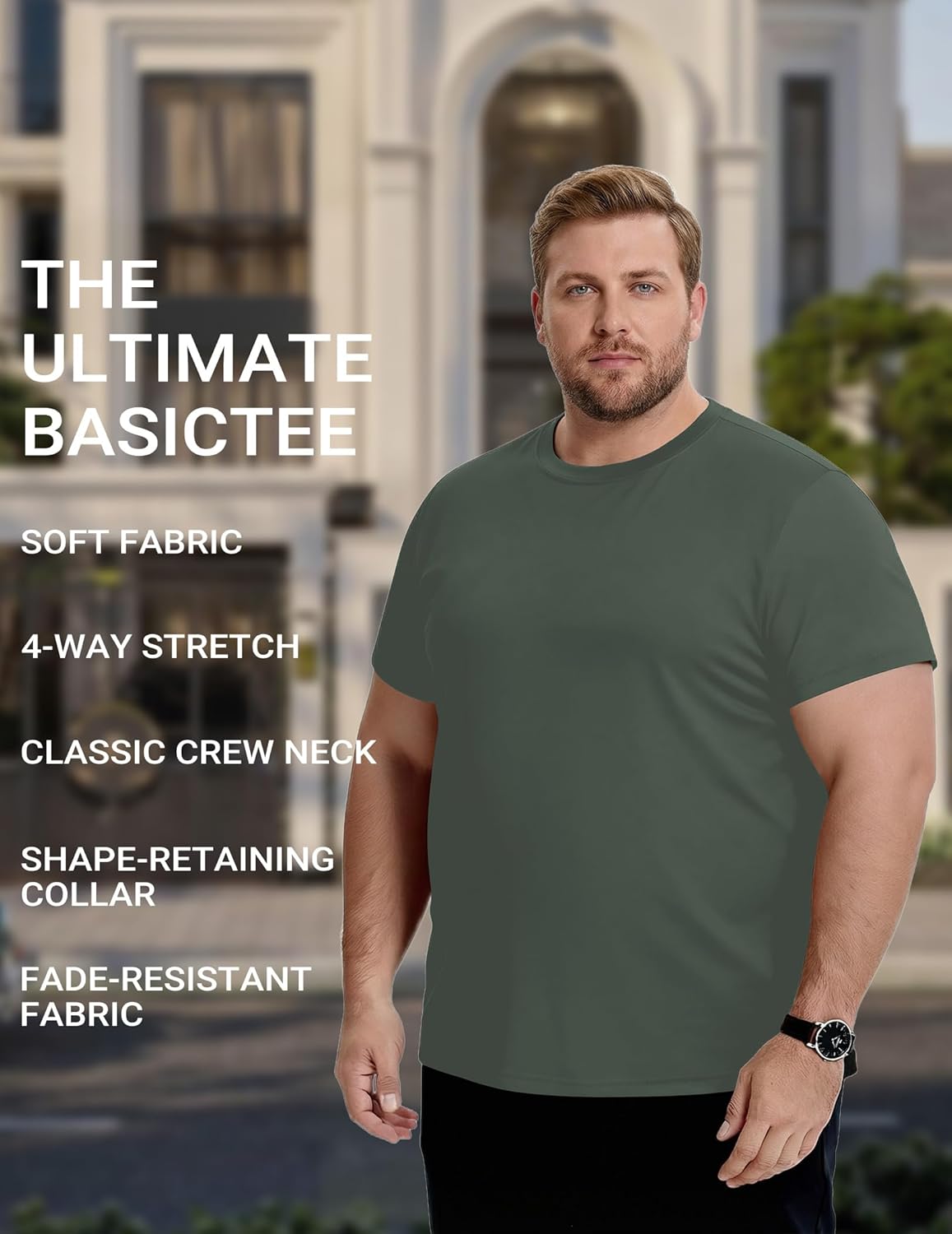 COOFANDY Men's Short Sleeve T-Shirts Crew Neck Casual Summer T Shirts 1-3 Pack Basic Tee Shirt - Image 5