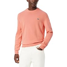Lacoste Mens Monochrome Crew Neck Cotton Sweater