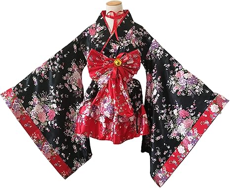 Amazon Co Jp Milky Time 花魁 浴衣 コスプレ ハロウィン 夏祭り ミニ着物 衣装 ドレス おいらん ホビー