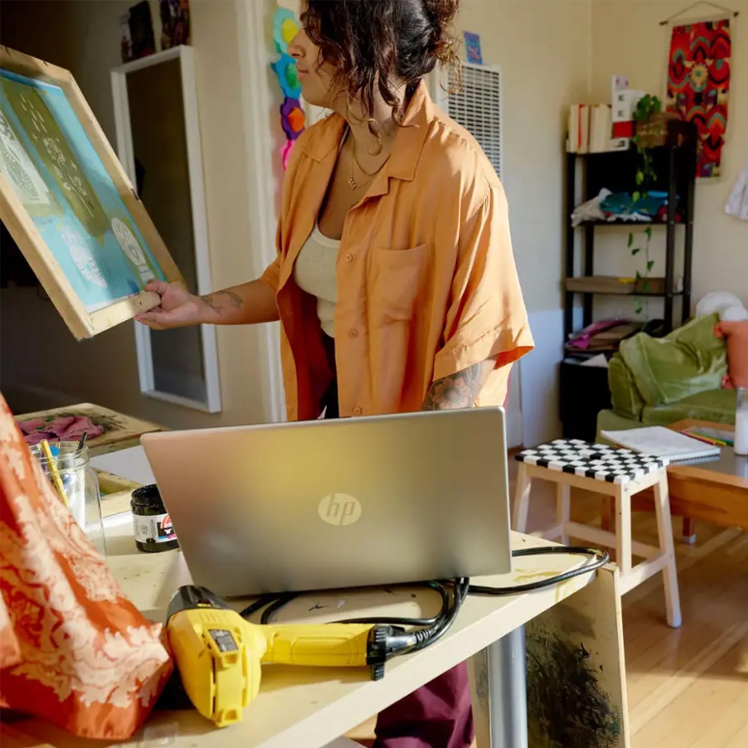 HP Essential 15.6" HD Laptop, Intel Core i5-1235U Processor, 16GB RAM, 512GB PCIe SSD, HDMI, Numeric Keypad, Webcam, Wi-Fi 6, Windows 11 Home, Silver, Bundle with UC310 64GB USB Flash Drive