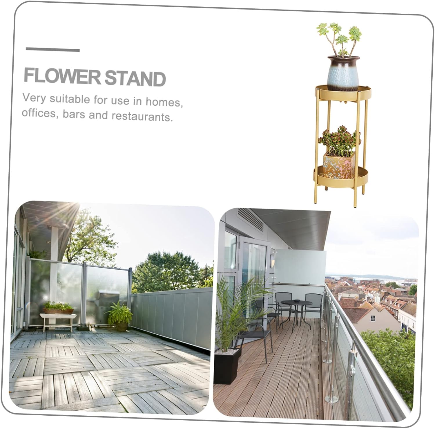 Flower Stand Display Floor to Ceiling Plant Stand Window Shelf for Plants Iron Flower Shelf Hollow Multi-functional Holder