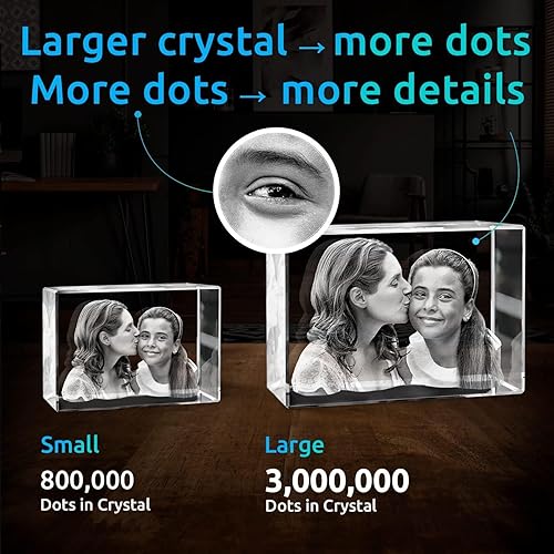 Miniatura 3 de ArtPix 3D Foto de cristal, regalos personalizados de Navidad para esposa, mujer, mamá, ella, él, hombres, madre, abuela, gran regalo personalizado