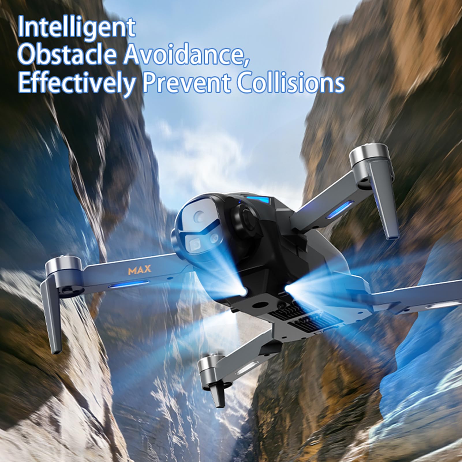 GPS Drohne mit 4,5-Zoll-Bildschirm, GPS Drohne mit 4K EIS Kamera für Erwachsene, Bürstenloser Motor, GPS Auto Rückkehr, 60 Min Flugzeit, 3 Akkus, Auto Folgen, RC Quadrocopter für Anfänger