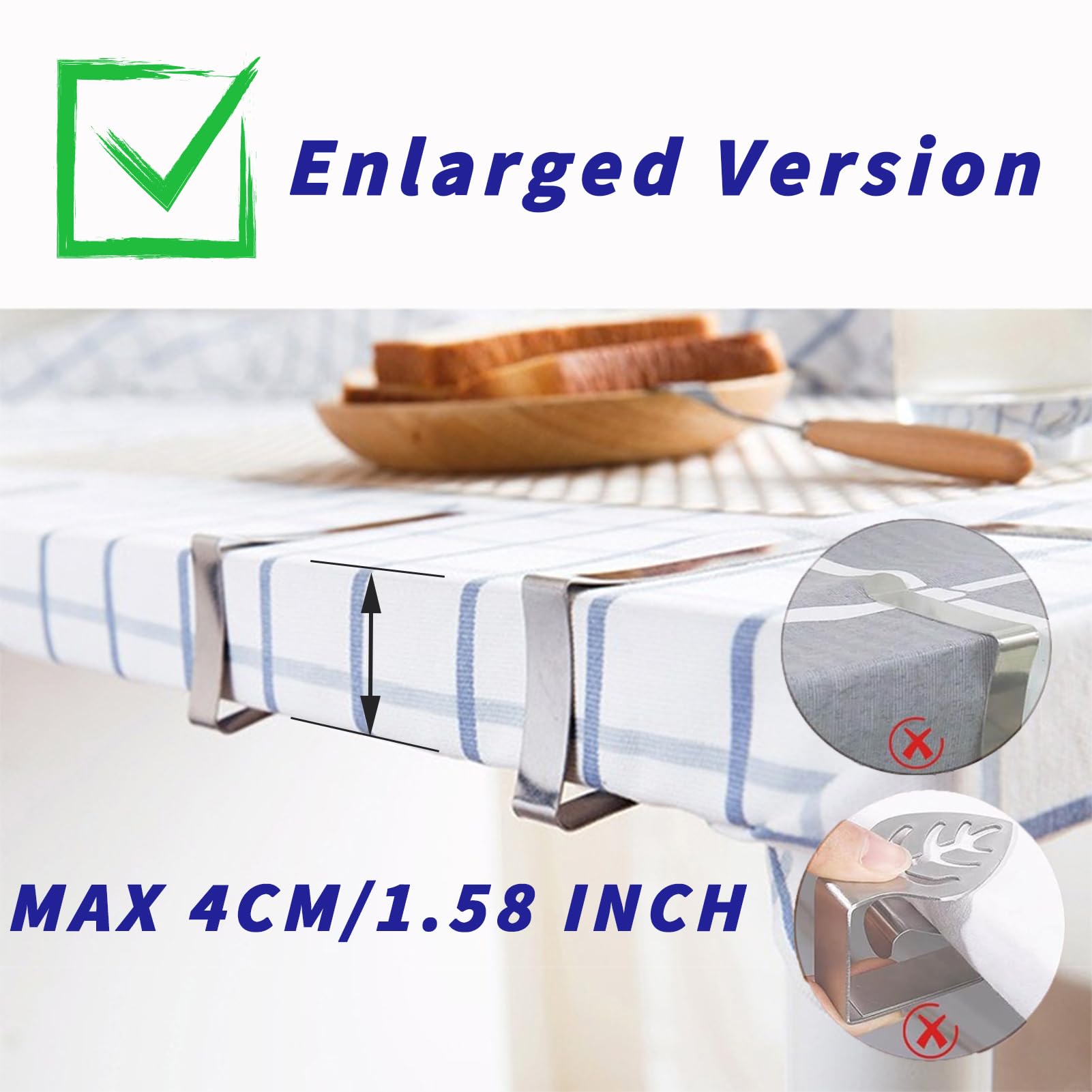 Lot De 10 Supports De Nappe Pour Dessus De Table épais, Griffes De F 950668