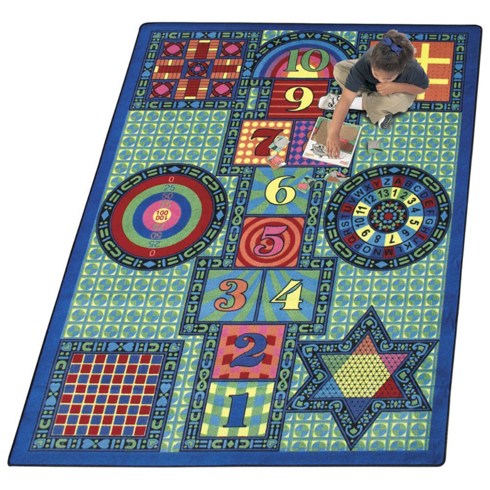 Joy CarpetsGames Galore Rug, Multi, 5'4" x 7'8"