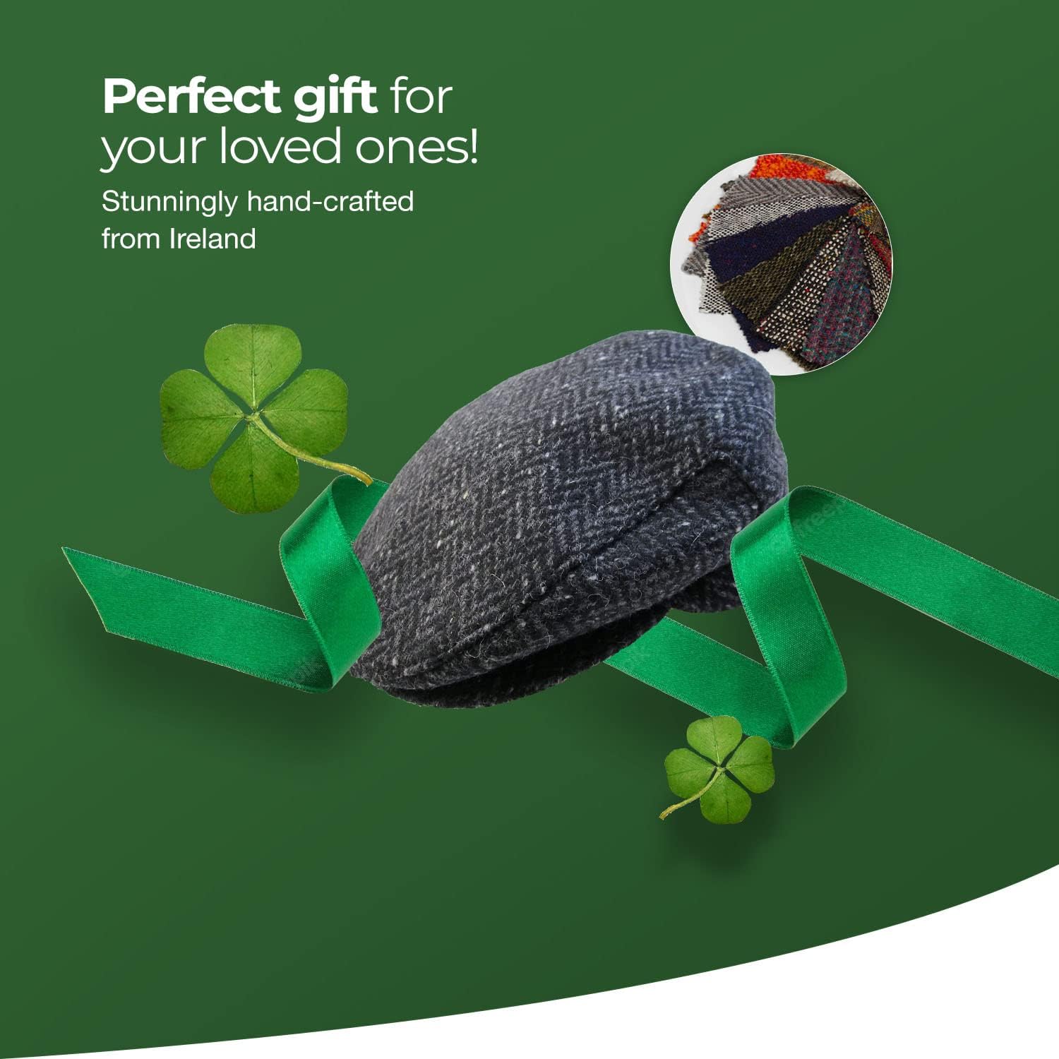 Irish Newsboy Flat Cap for Men Made in Ireland, 100% Irish Wool - Image 6