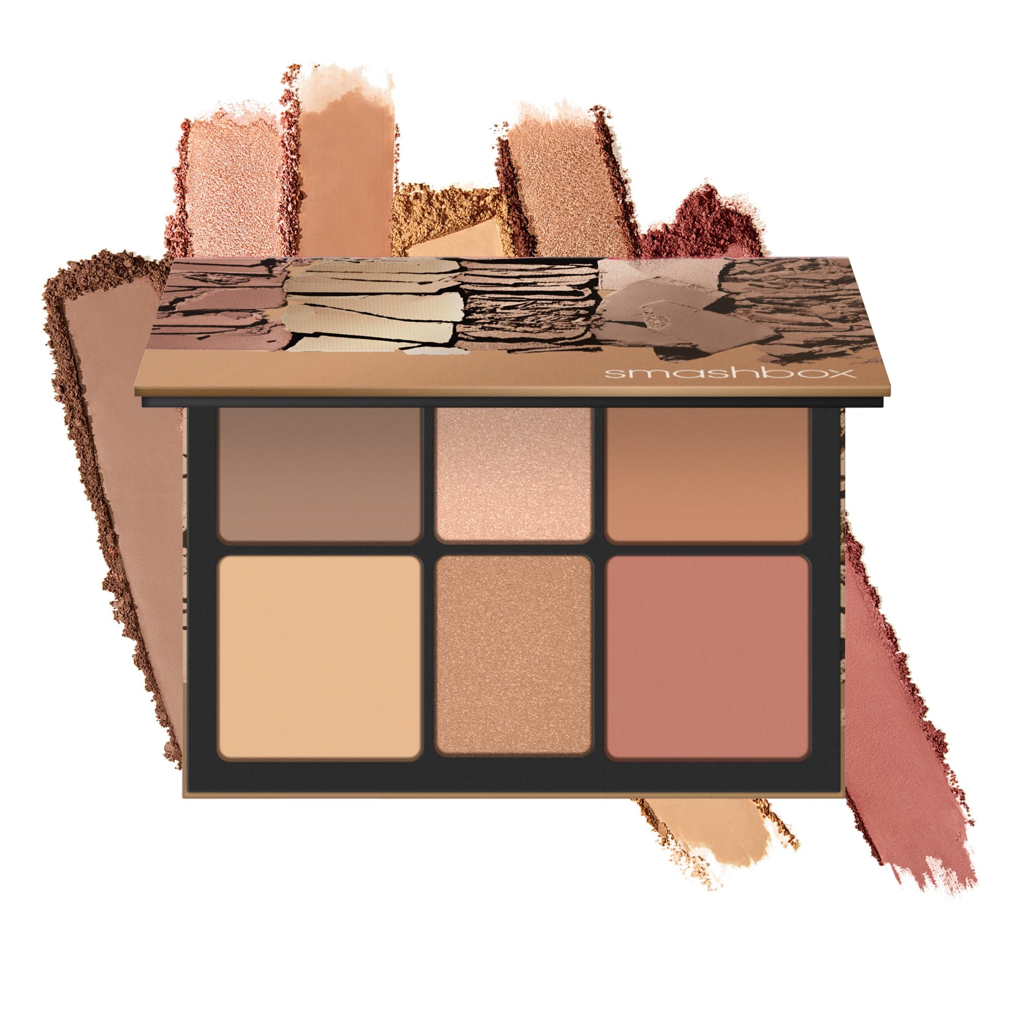 The Cali Contour Palette | Six-Shade Contour Kit with Highlighter, Bronzer and Blush to add Dimension + Glow