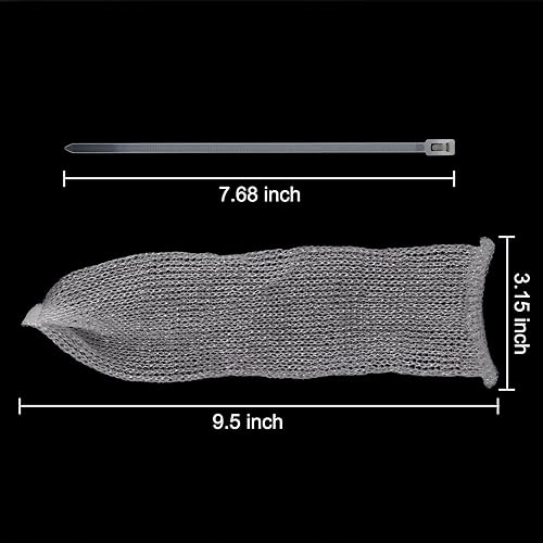 Miniatura 3 de Sumind Paquete de 30 trampas de nailon para lavadora, malla de malla, atrapador de pelusas con 30 bridas para cables