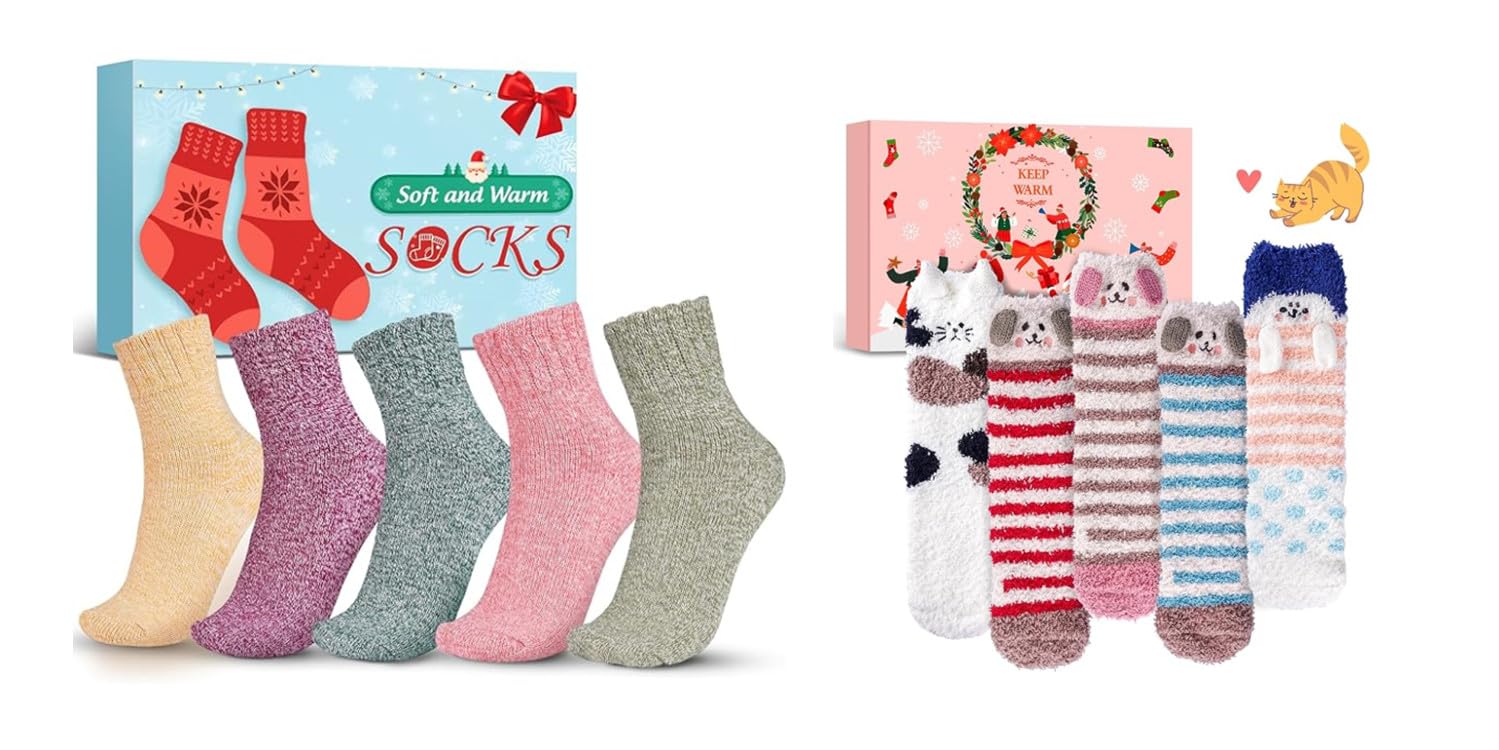 URECOVERCat Socks for Women Stocking Stuffers Christmas Birthday Gifts