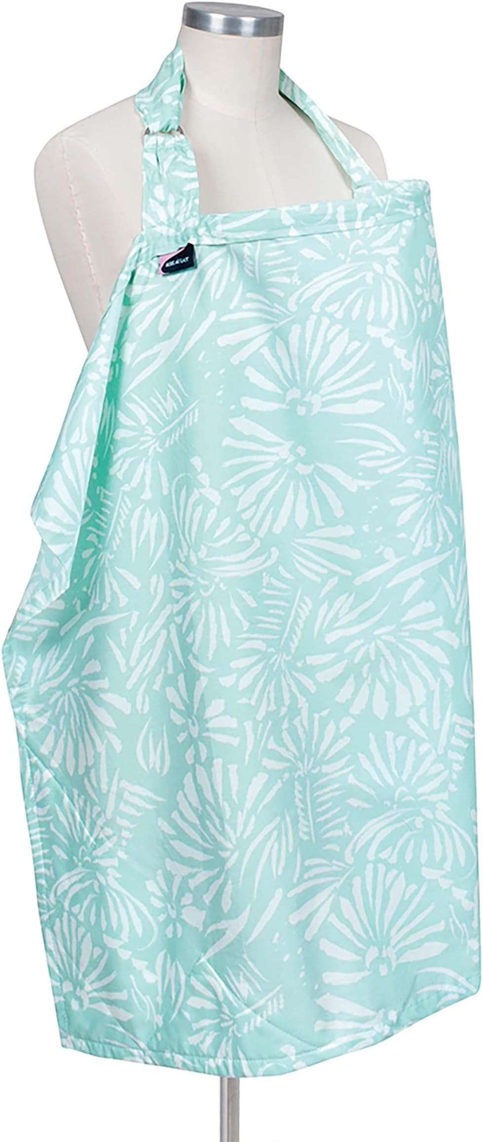 Bebe au Lait Premium Cotton Nursing Cover, Lightweight and Breathable Cotton, Open Neckline, One Size Fits All - Acapulco