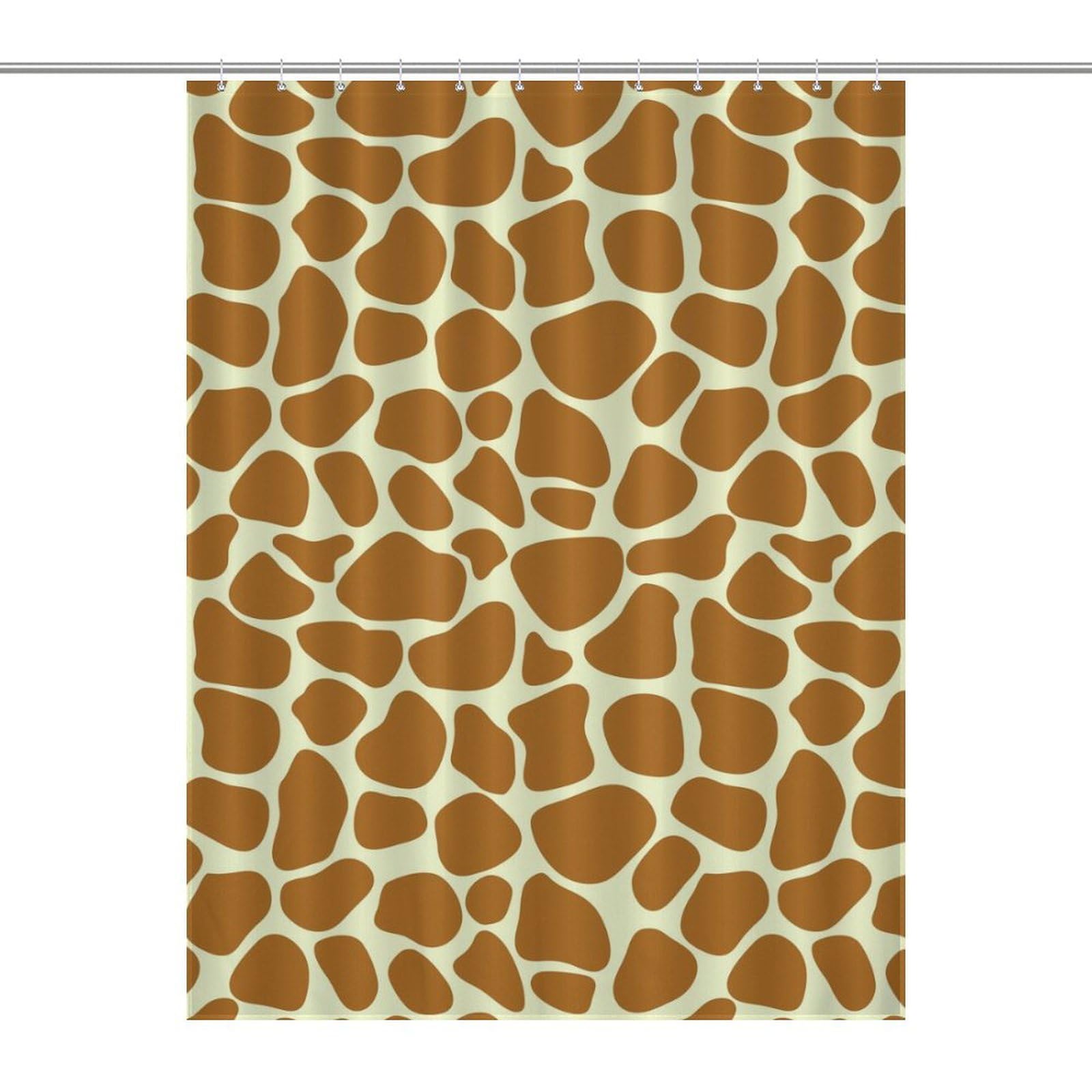 Rideau de douche imperméable 140x183 avec 12 crochets accessoire baignoire girafe