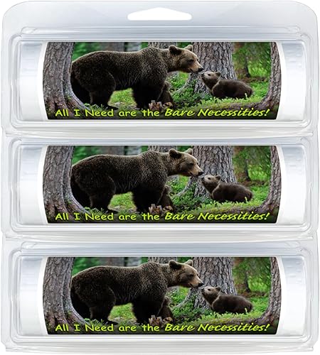 Rollos de papel higiénico biodegradable sin núcleo de tamaño de viaje de alta calidad, práctico dispensador de plástico, vida silvestre, animales y