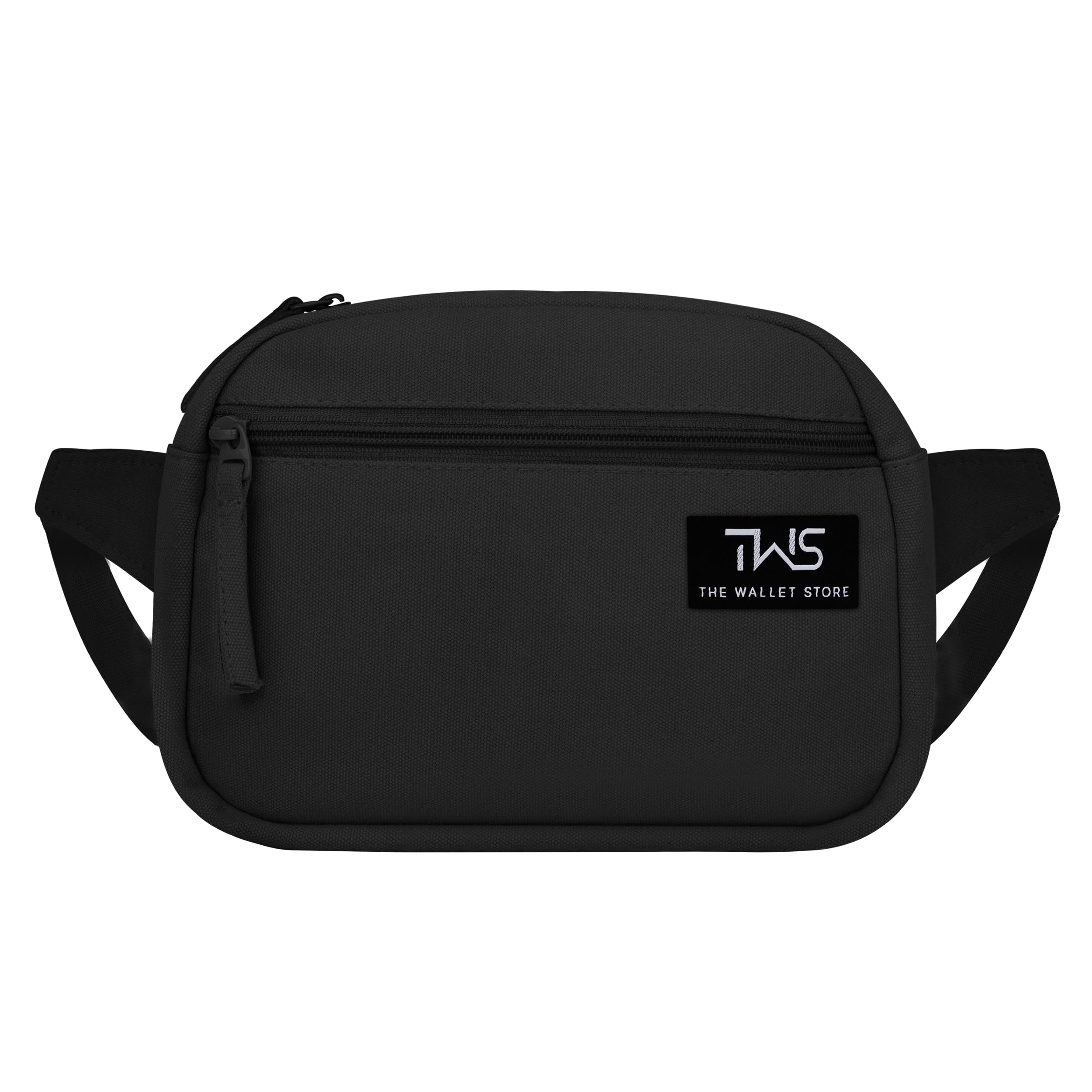 The Wallet Store Urban Trek Canvas Fanny Bag - Black
