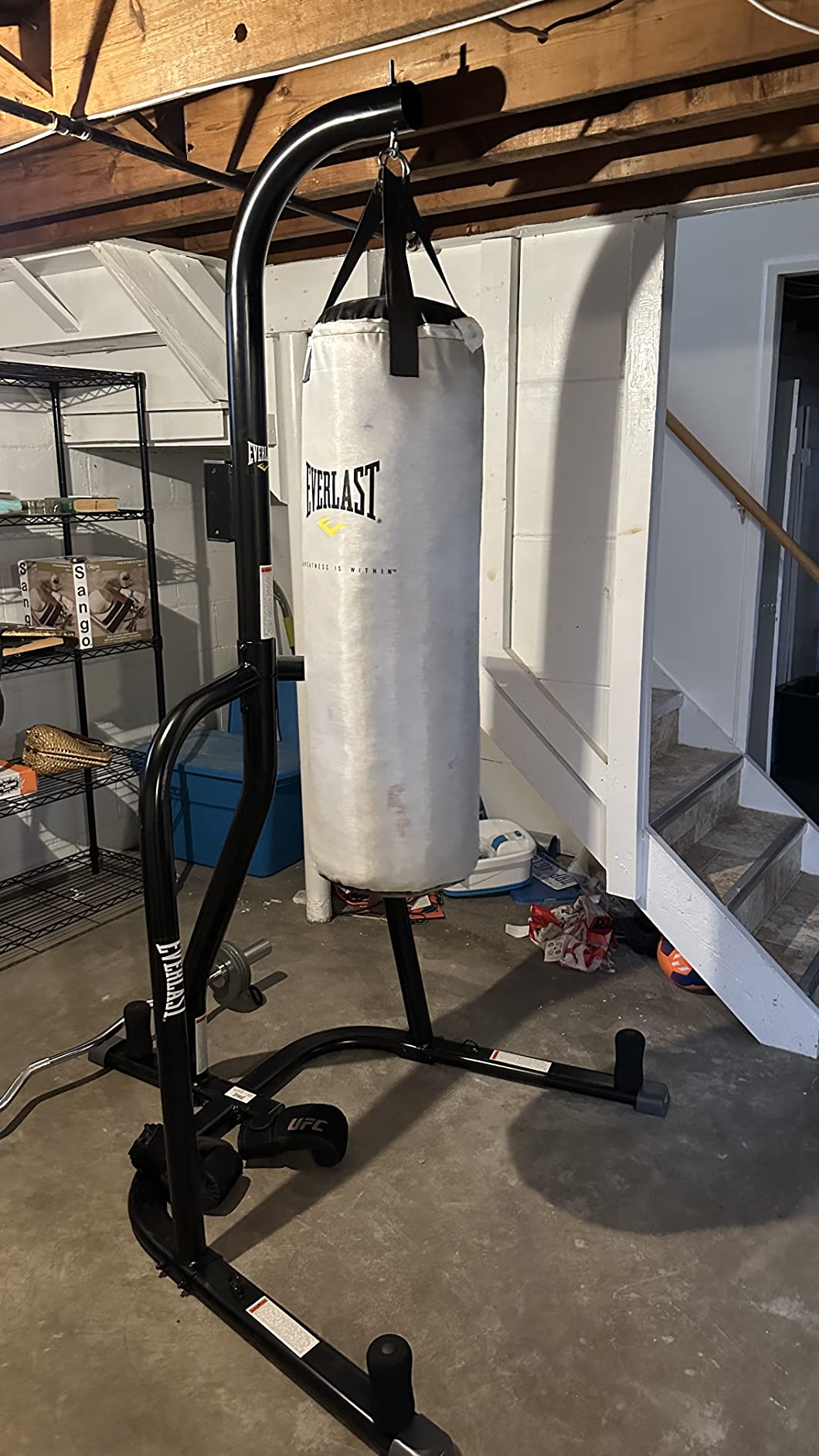 32/mo Finance Everlast Steel Heavy Punching Bag Stand Workout