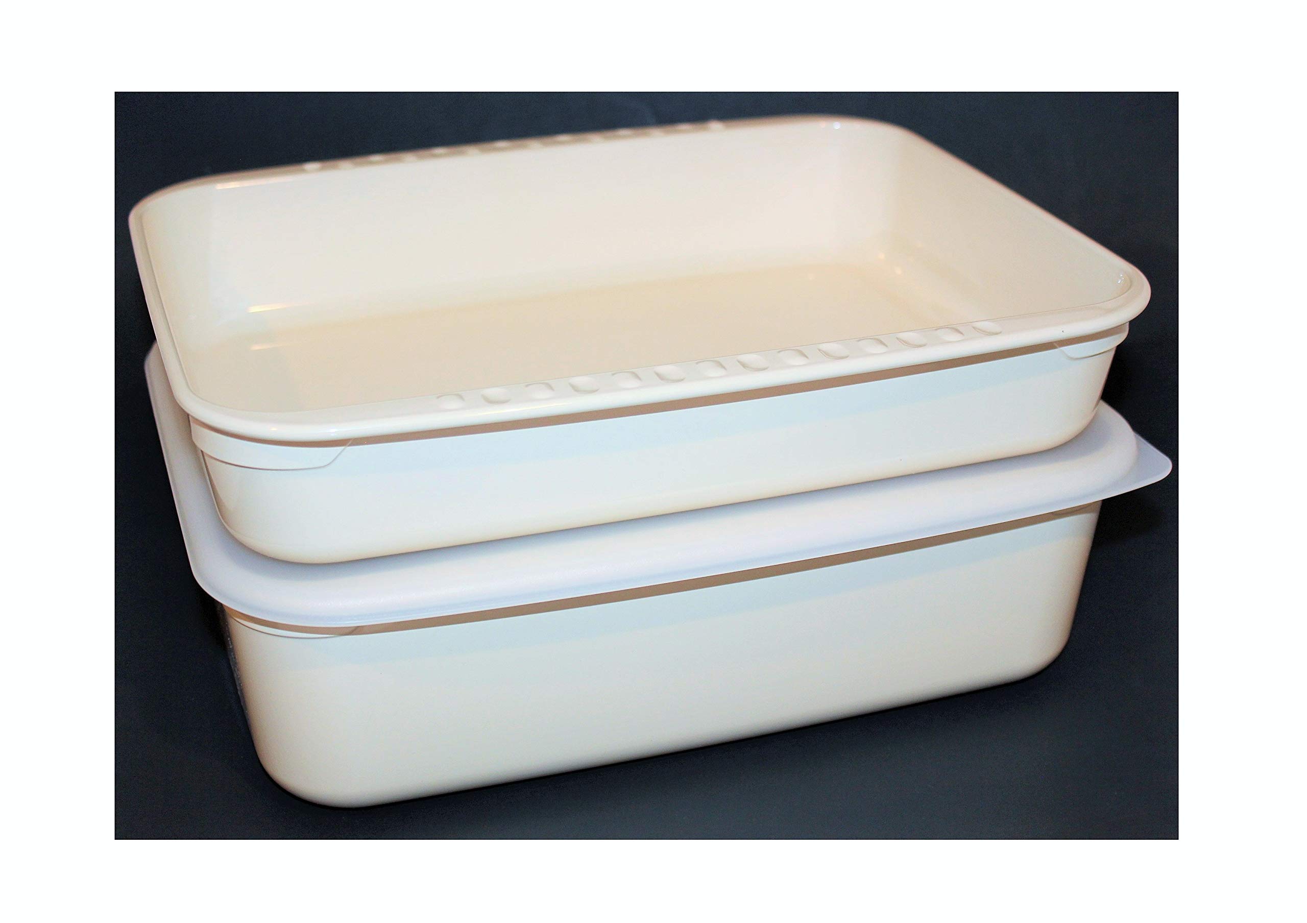 Amazon.com: Tupperware Vintage Set of 2 TupperWave Deep Microwave