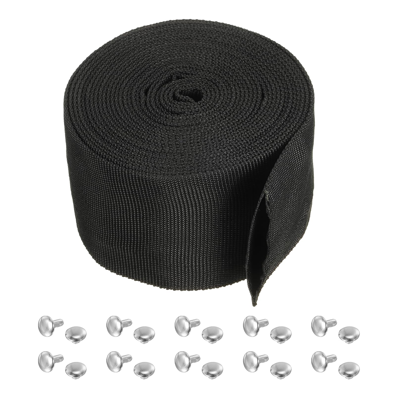 PATIKIL 2.8" 16FT Protective Hose Sleeve with Snap Fastener, Polyester Fiber Cable Cover Sheath Protection for Welding Tig Torch Hydraulic Hose, Black