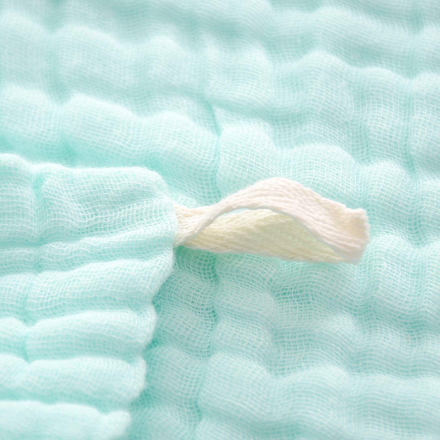 Mukin Baby-Musselin-Waschlappen – natürliche Musselin-Baumwolle Babytücher – weiches Gesichtshandtuch für Neugeborene für empfindliche Haut – Babyregister als Dusche, 10 Stück, 30,5 x 30,5 cm, Grün