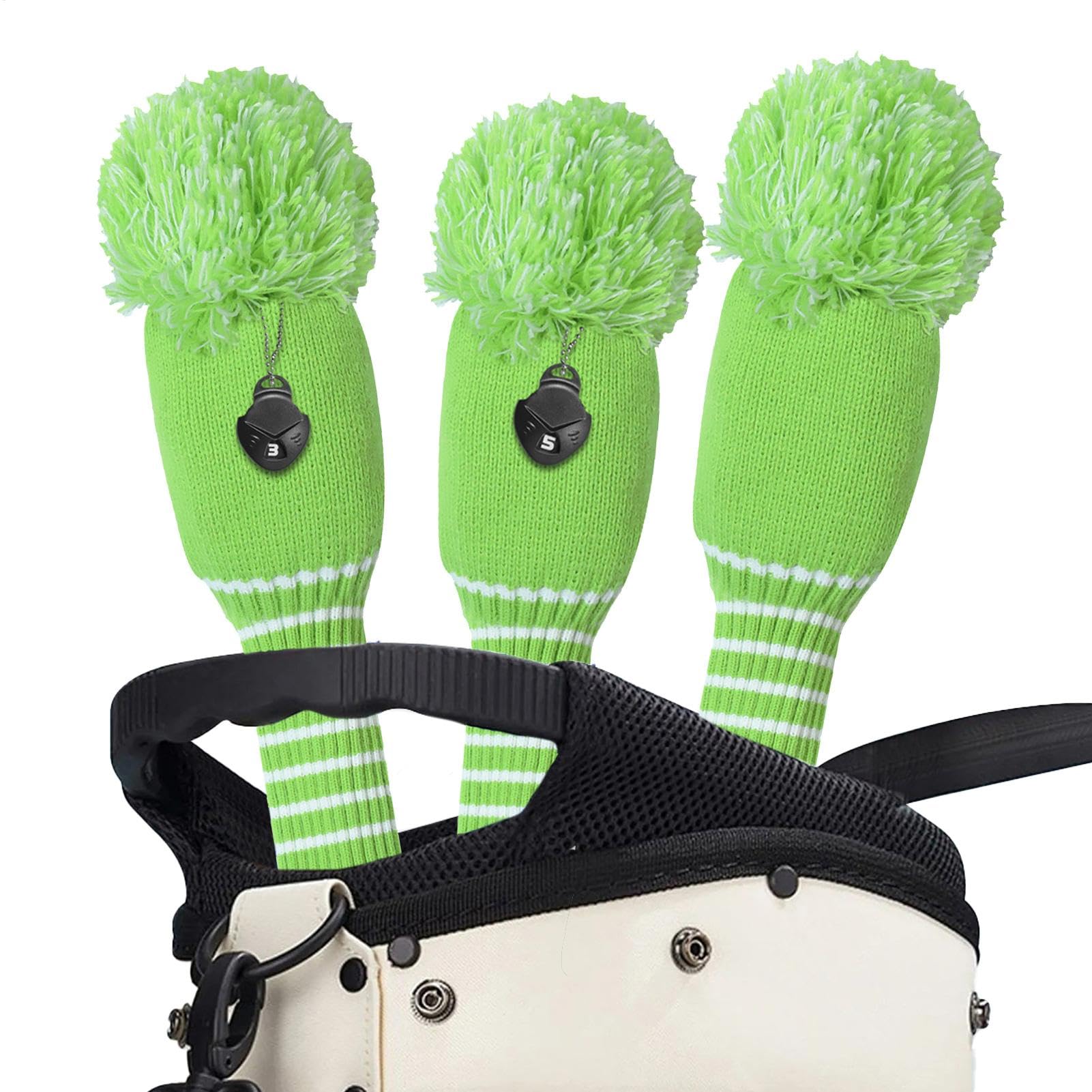Strickmütze für Golfschläger, Golfschlägerhaube, Golfschlägerhaube, Golfkopfbedeckung, Golfschlägerabdeckungen, lustige Golfschlägerabdeckungen, Golfschlägerüberzüge für Sack