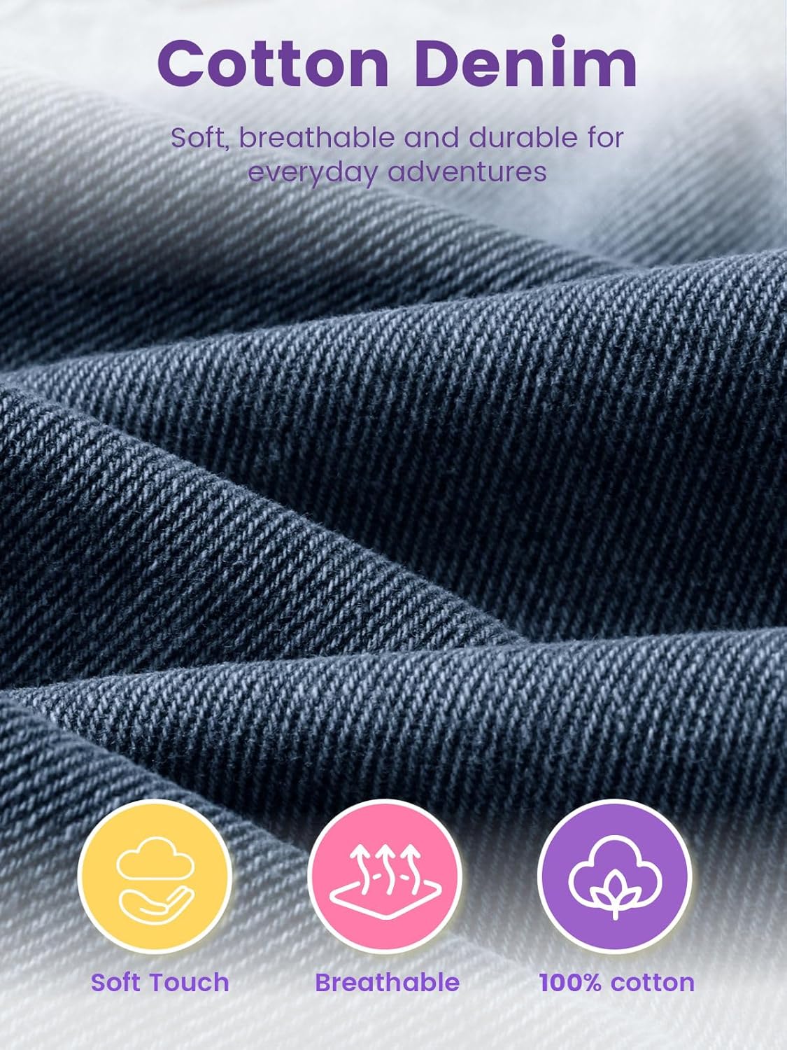 Jean Skirt for Girls Toddler & Kids II Girl's Elastic Waist A Line Mini Denim Skirts - Image 7