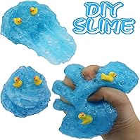 Vista 4 de Encantador limo azul crujiente con cuentas de pecera, súper suave y antiadherente, ideal para regalos de cumpleaños para niñas y niños, regalos