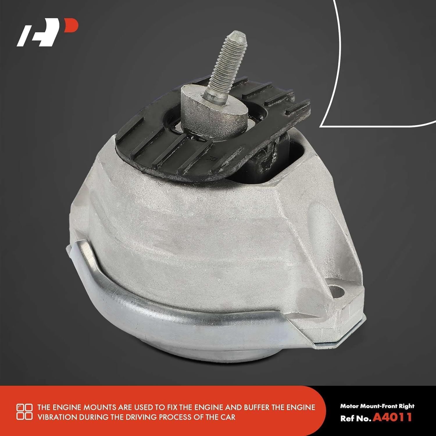 A-Premium 2PCS Front Left and Right Engine Motor Mount Kit Compatible with BMW E60 Series 525i 2004-2007, 528i/528i xDrive/535i xDrive 2009-2010, 530i 2004-2005, 535i 2008-2010, 535i GT, 2.5L 3.0L