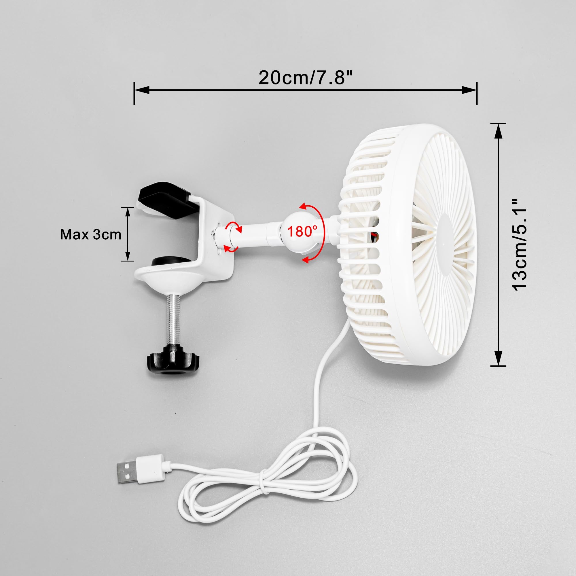 Amazon | STGGTS 送風機 静音 植物用サーキュレーター クリップ式 usb
