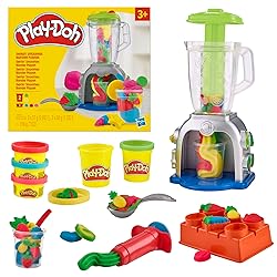 Play Doh Swirlin' Smoothies Toy Blender Playset, Play Kitchen Appliances, Kids Arts and Crafts Toys for 3 Year Old Girls and Boys and Up