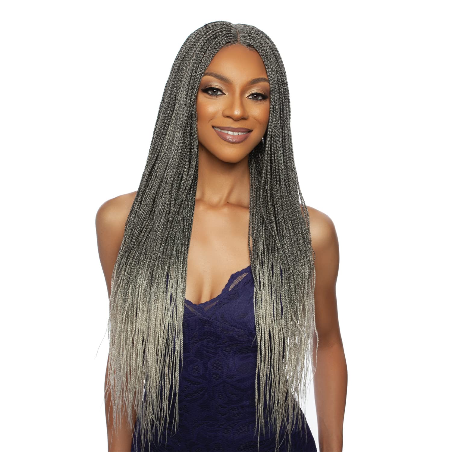 Mane Concept Red Carpet Inspire Braid Lace Wig 4" Deep Lace Part RCHB101 Mini Abuja Braid 30" (613)