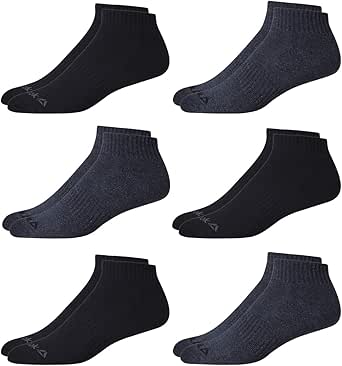 Reebok(リーボック) メンズ クッション 快適 通気性 クォーターカット ベーシックソックス (12足パック)
