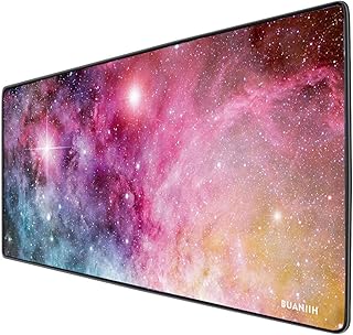 Large Gaming Mouse Pad XL, Extended Mouse Mat Gaming Mousepad, Ultra Thick 3mm, Wide & Long Mousepad(27.6×11.8×0.12 inch), Non-Slip Rubber Mice Pads Stitched Edges with Portable Bag