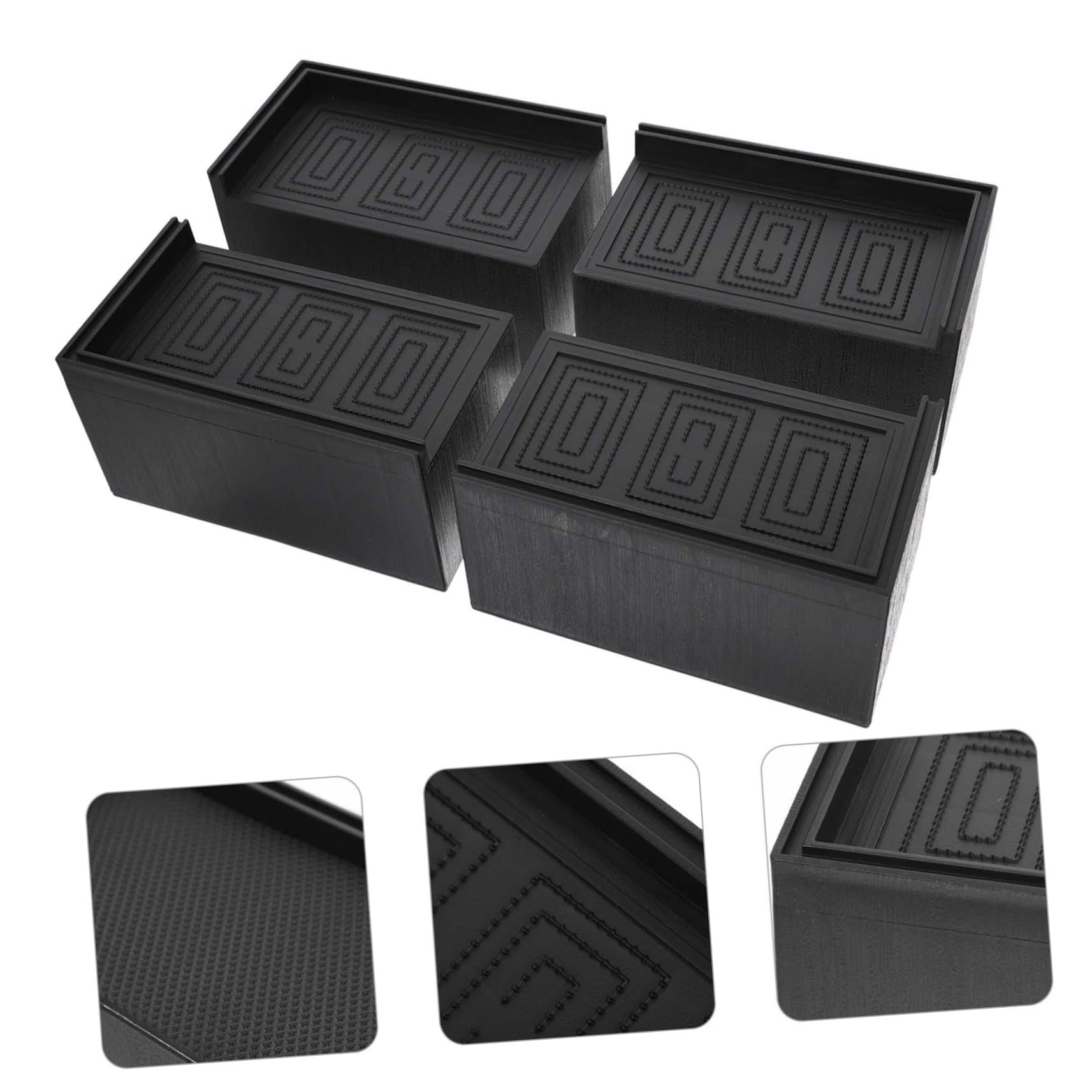 Homoyoyo 4piezas Elevadores De Cama Almohadillas para Niveladores para Sofás Sillas Camas y Armarios Superior