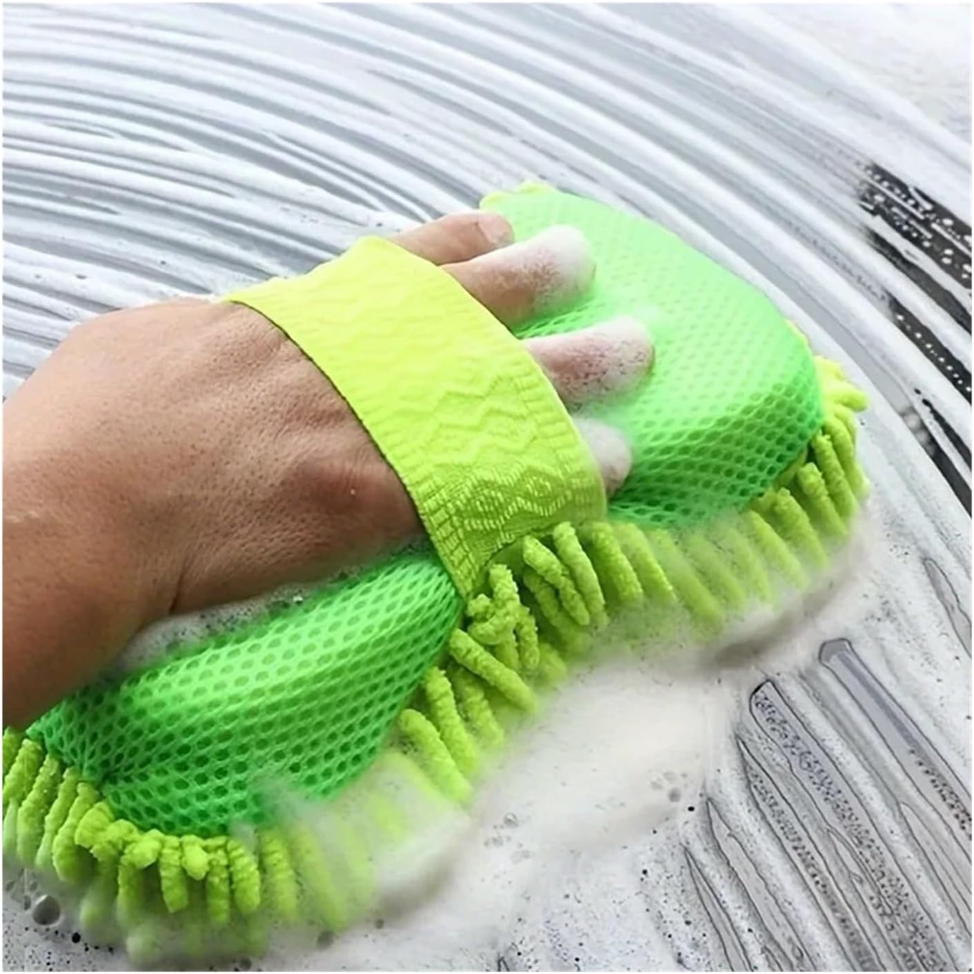 Super Absorbent Car Cleaning Gloves - 1Pc Sponge Block for Efficient Washing