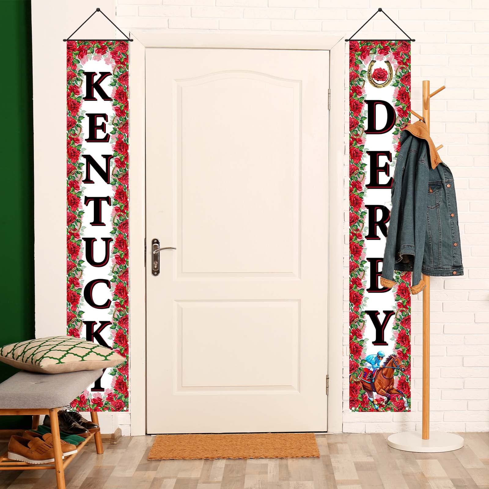 Kentucky Derby Gartenflagge – Doppelseitig, 31x45 Cm, Wasserdicht, Für Pferderennen-Party