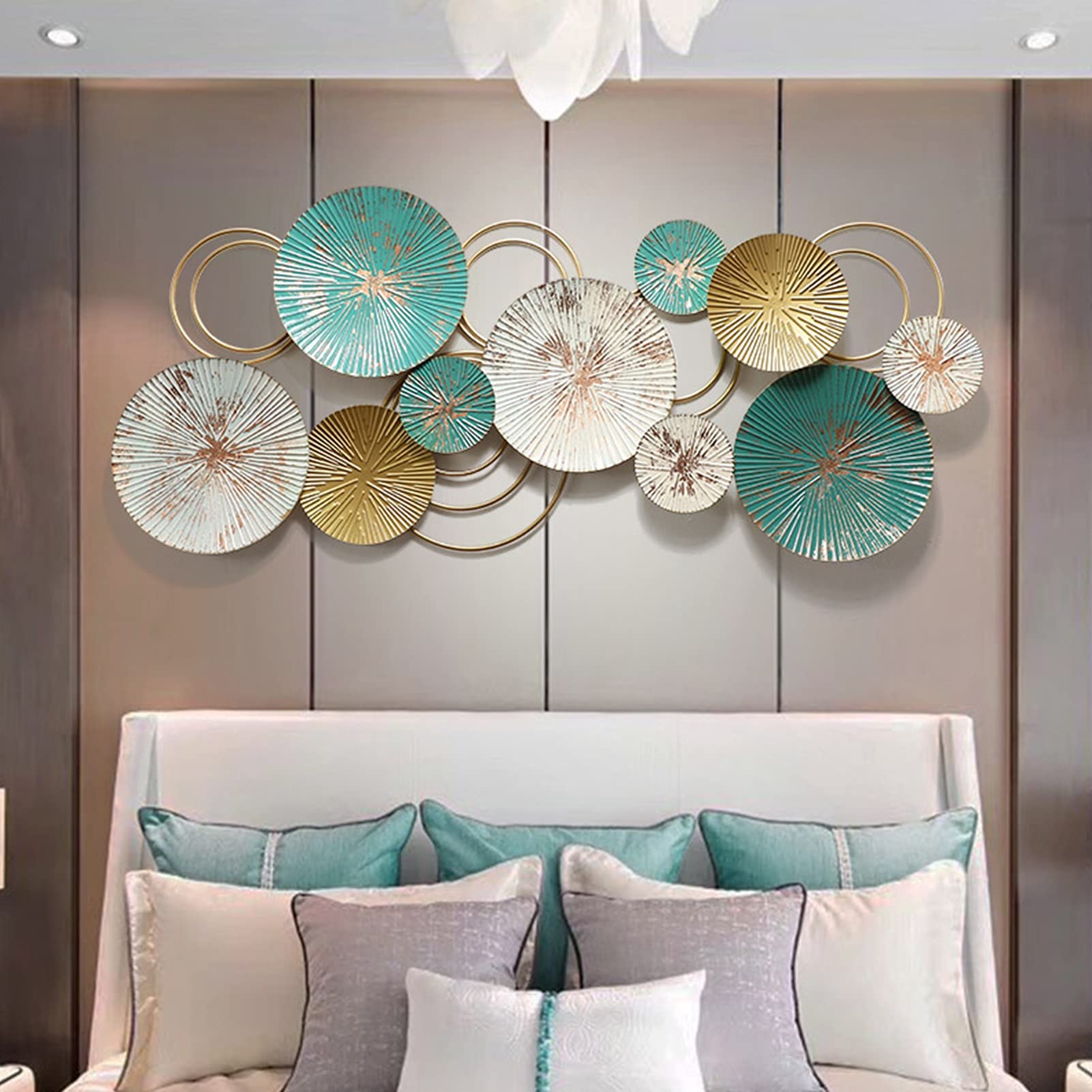Decorazione della Parete in Metallo,Moderna Murale Rilievo della Parete Decorata da Parete Fatta A Mano Scultura Arte,Soggiorno Camera da Letto Ufficio Creativo Ferro Battuto Decorazione della Parete