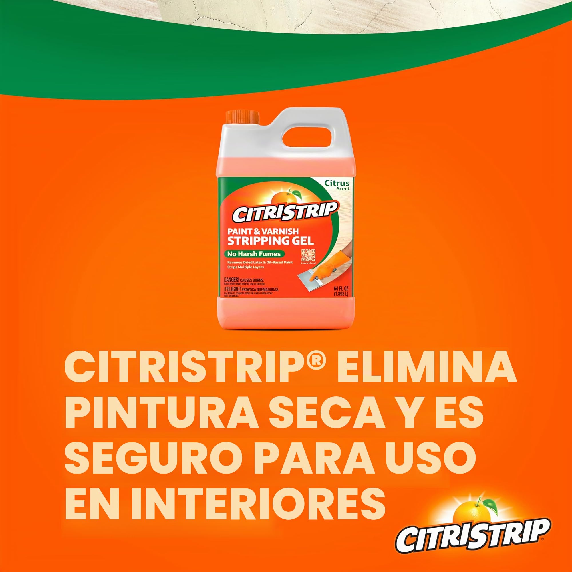 Citristrip® Gel decapante, removedor de pintura cítrica, 40 onzas
