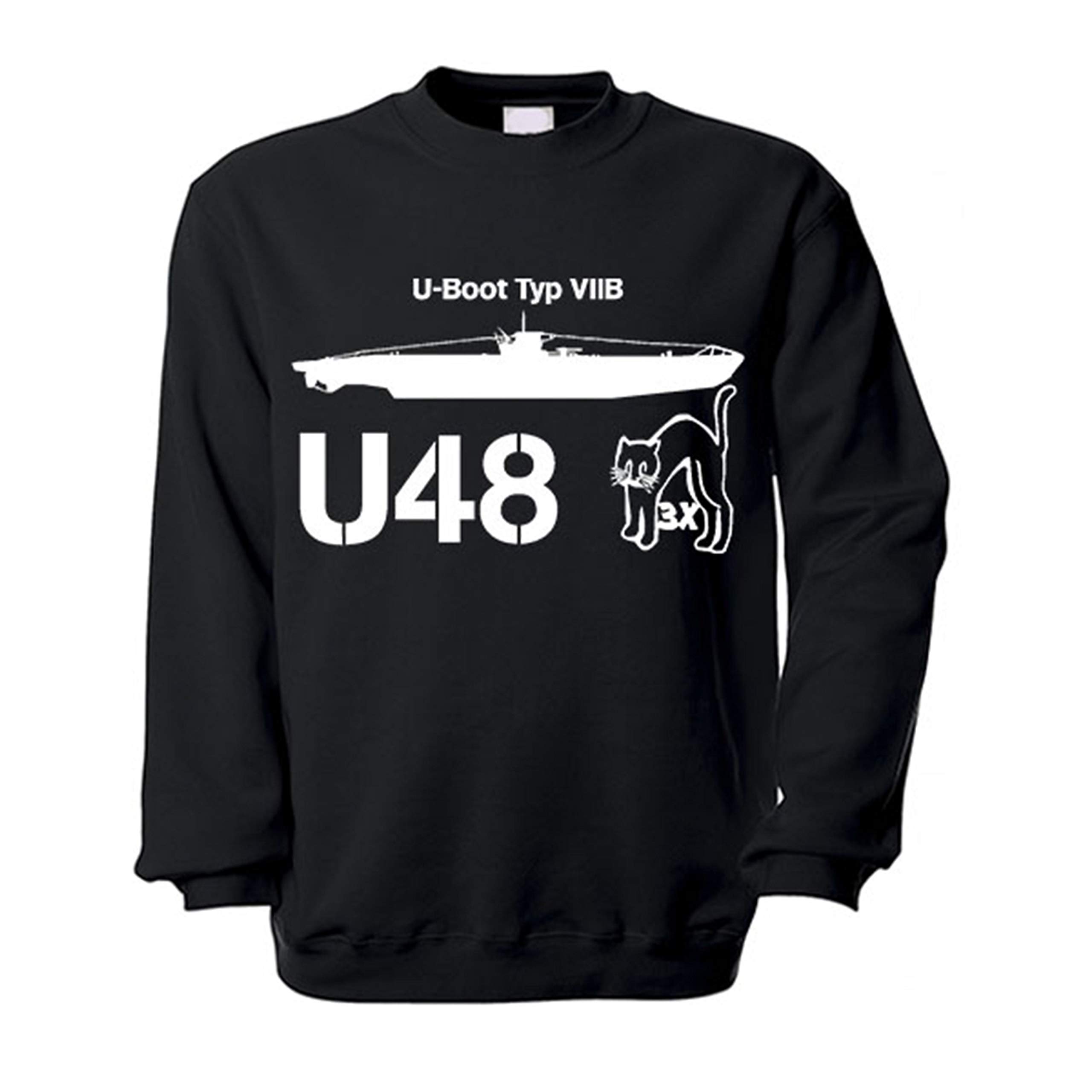 Pull sous-marin noir U-Boot Type VIIB parfait pour vos sorties décontractées en ville