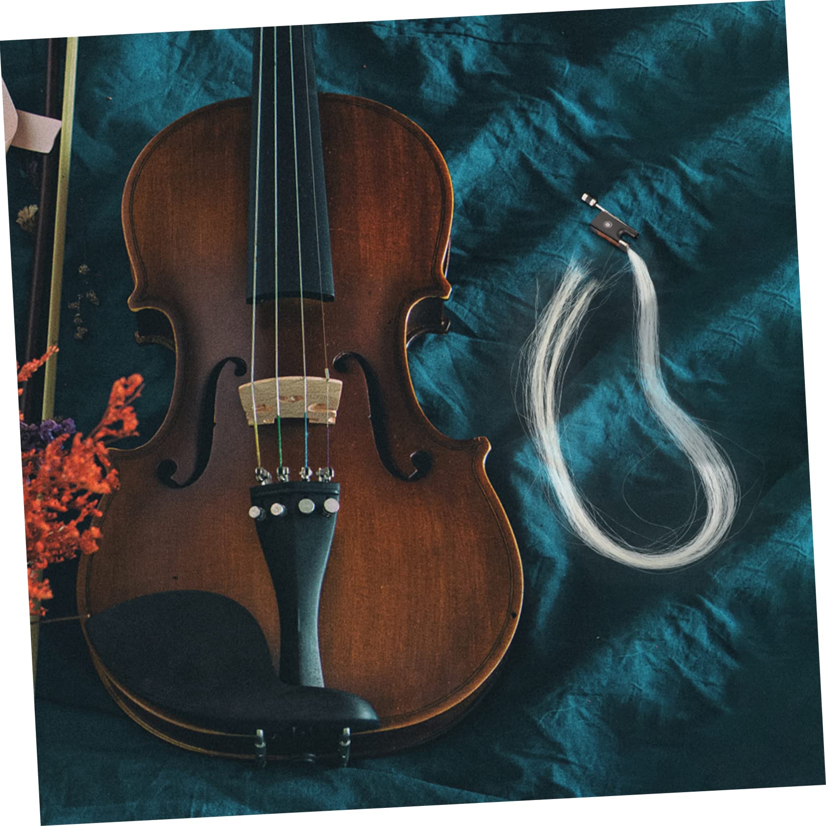 ibasenice Violin Bow Hair Di Alta Qualità Ricambio Criniera Di Cavallo Naturale Per Violino Facile Installazione Per Musicisti Principianti e Professionisti Accessorio Per Strumenti Corda
