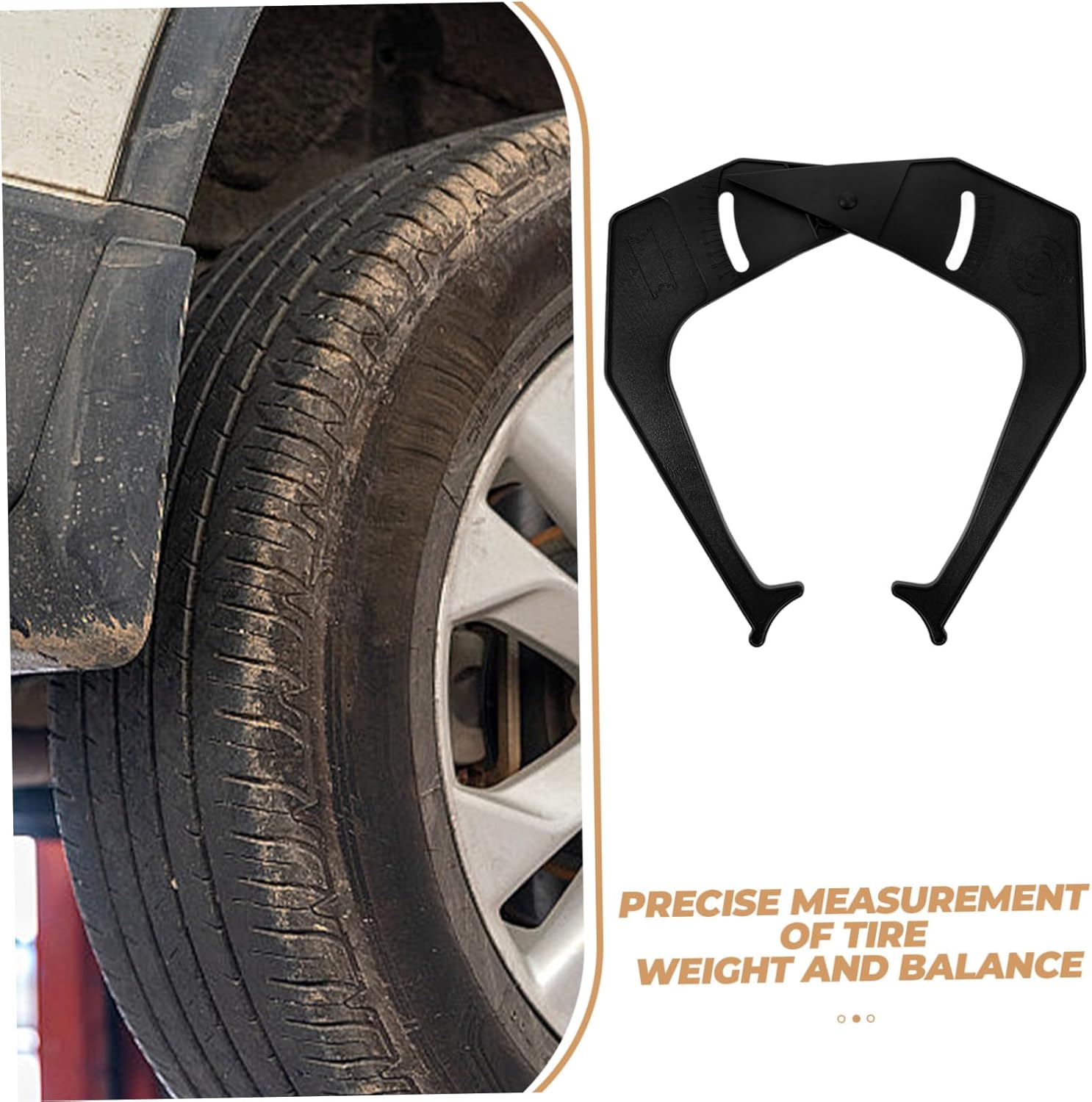 Automotive Wheel Caliper Tire Balancer Measurement Tool Precision Tire Gauge for Car Repair Equipment and Tire Maintenance Essential Automotive Tools