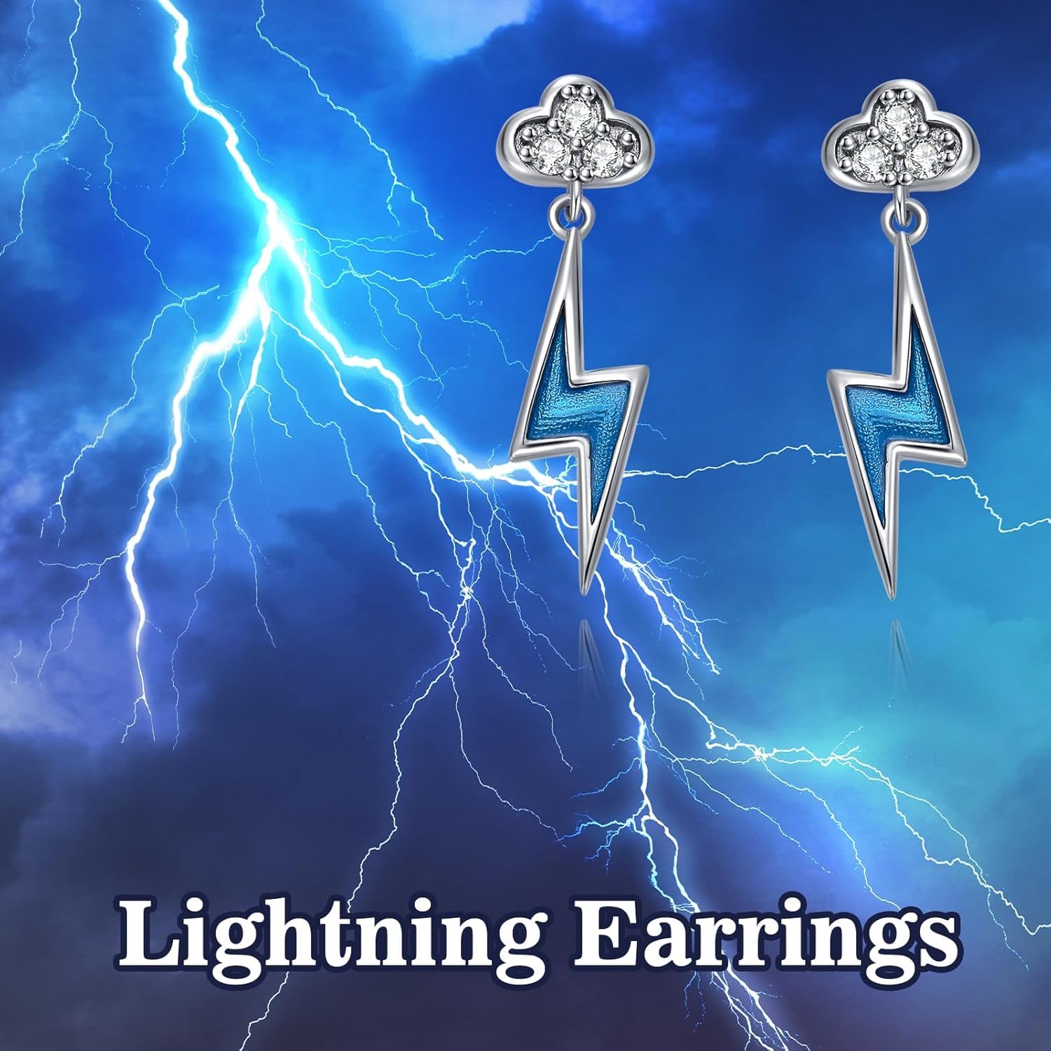 Sterling Silver Cloud/Sun/Heart Earrings Sun Dangle Earrings for Women Heart Jewelry Gifts - Image 6