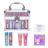 Vista 10 de Set de Estuche en Forma de Tren Mini de Princesas Disney Belleza Incluye Tubo de Brillo de Labios, Bálsamo Labial, Compacto de Brillo de Labios