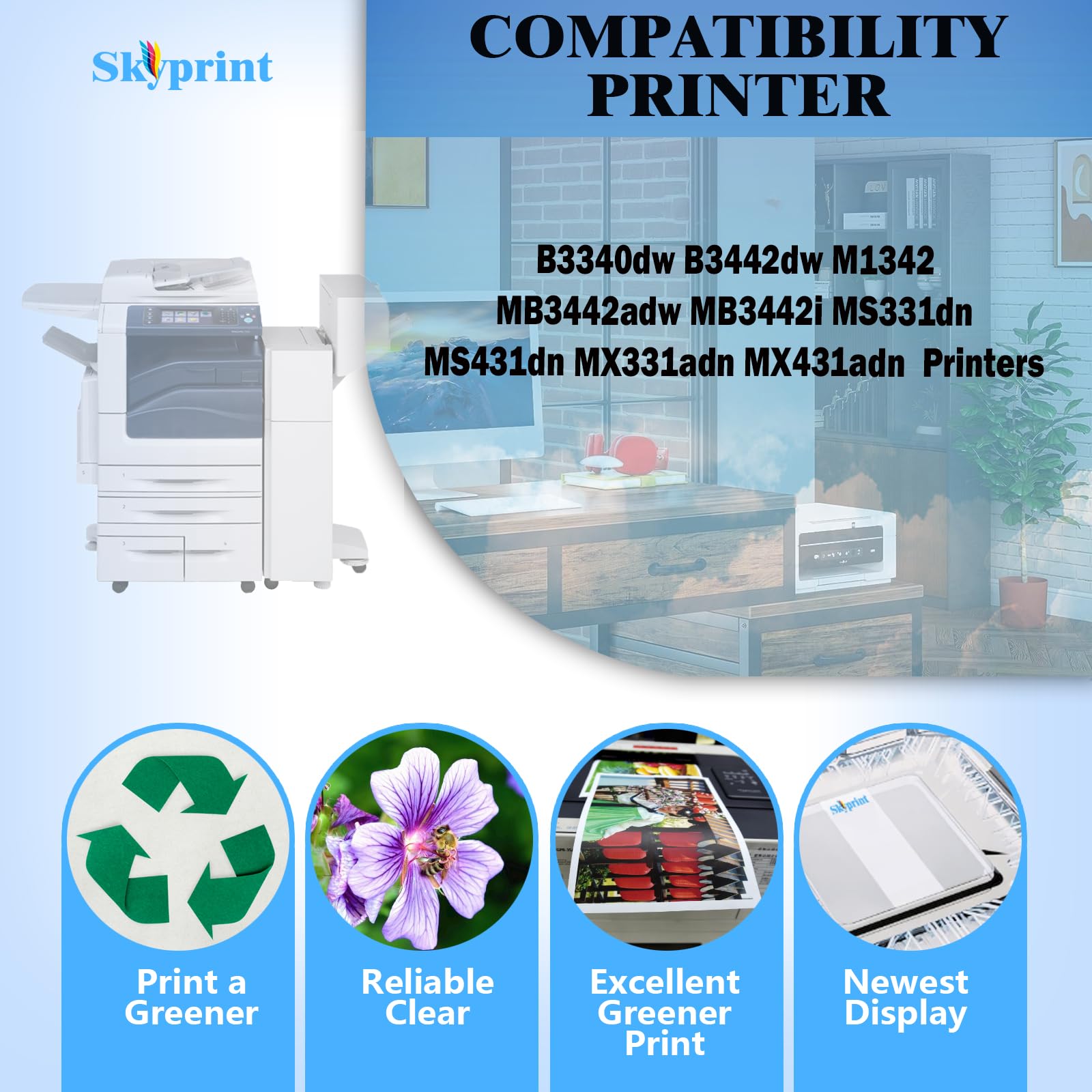 Amazon.com: 55B0ZA0 MS331 Imaging Unit Replacement for Lexmark