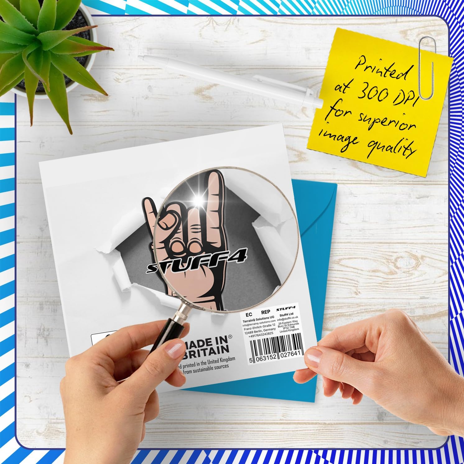 Stuff4 Pig Birthday Cards for Women Men - EPIG - Animal 5.7 x 5.7 Inch Greeting Cards, Birthday Card for Mum Dad Sister Brother Daughter Uncle Auntie Bestie Work Colleague Friend Funny bday cards