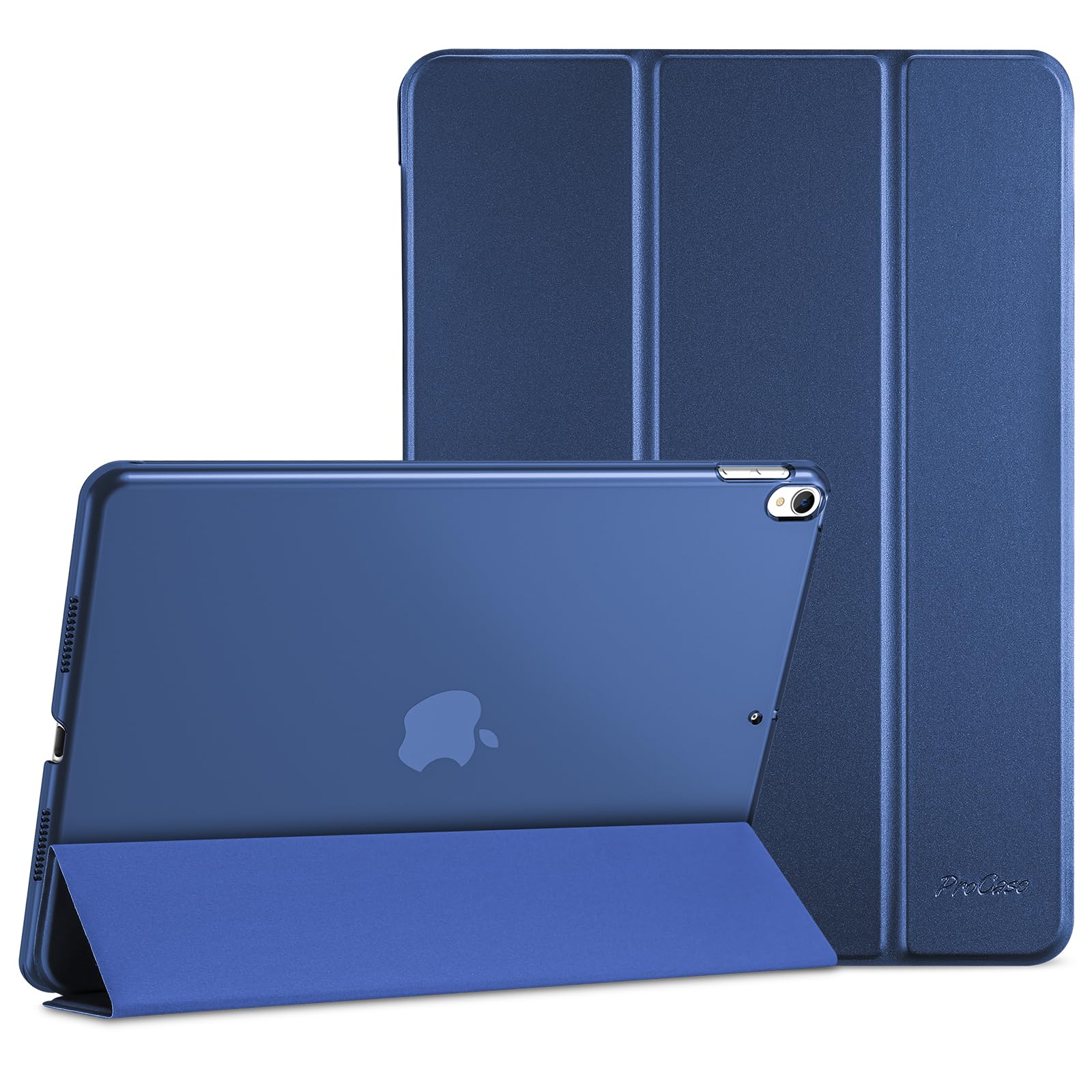 ProCase for iPad Air 3rd 10.5" 2019 / iPad Pro 10.5" 2017 Case, Ultra Slim Lightweight Cover with Translucent Back for iPad 10.5 Inch -Darkblue