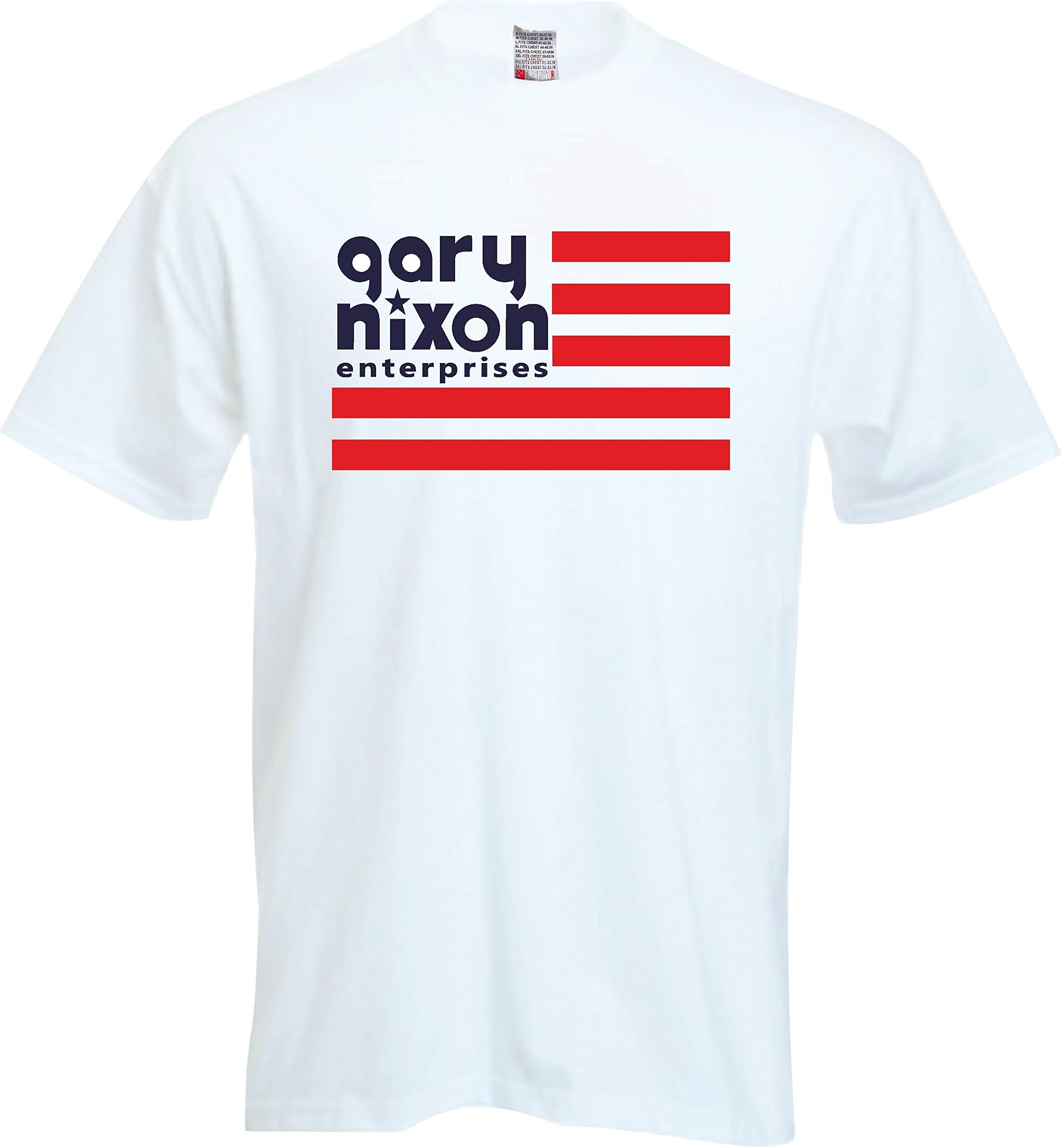 Original Classic Gary Nixon Enterprises 1975 Barry Sheene 's Lucky Race FOTL Mens Super Premium White T-Shirt - Size XL